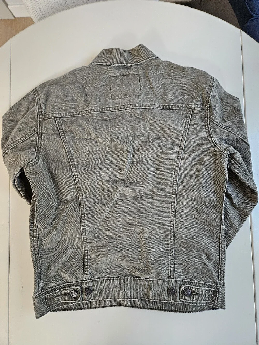 Levi's - Men's Olive-Grey Denim Jacket - Picture 4 of 4